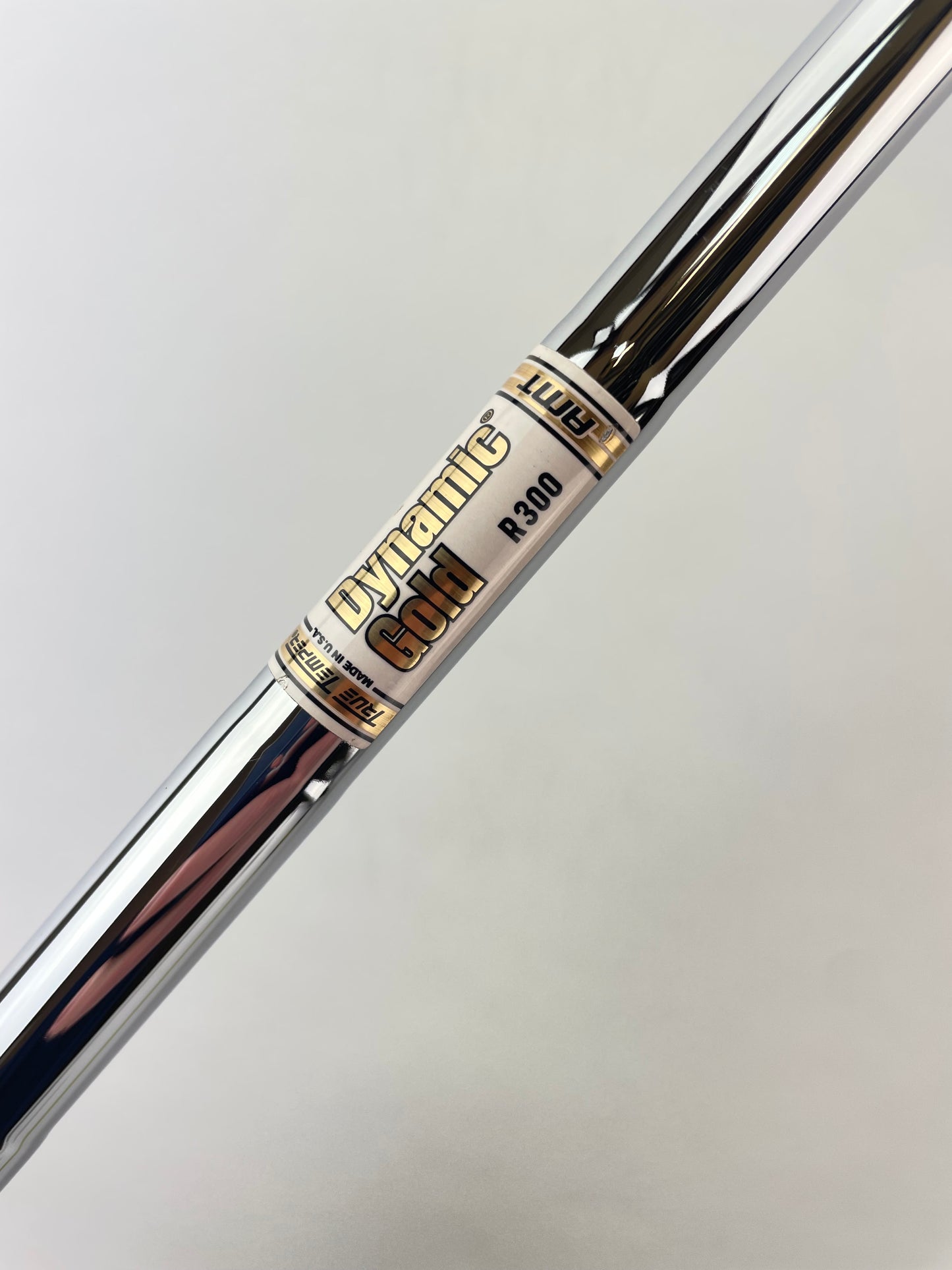 Dynamic Gold AMT Iron Shaft R300 Regular Flex Steel 36” /0.355 Tapered /23811