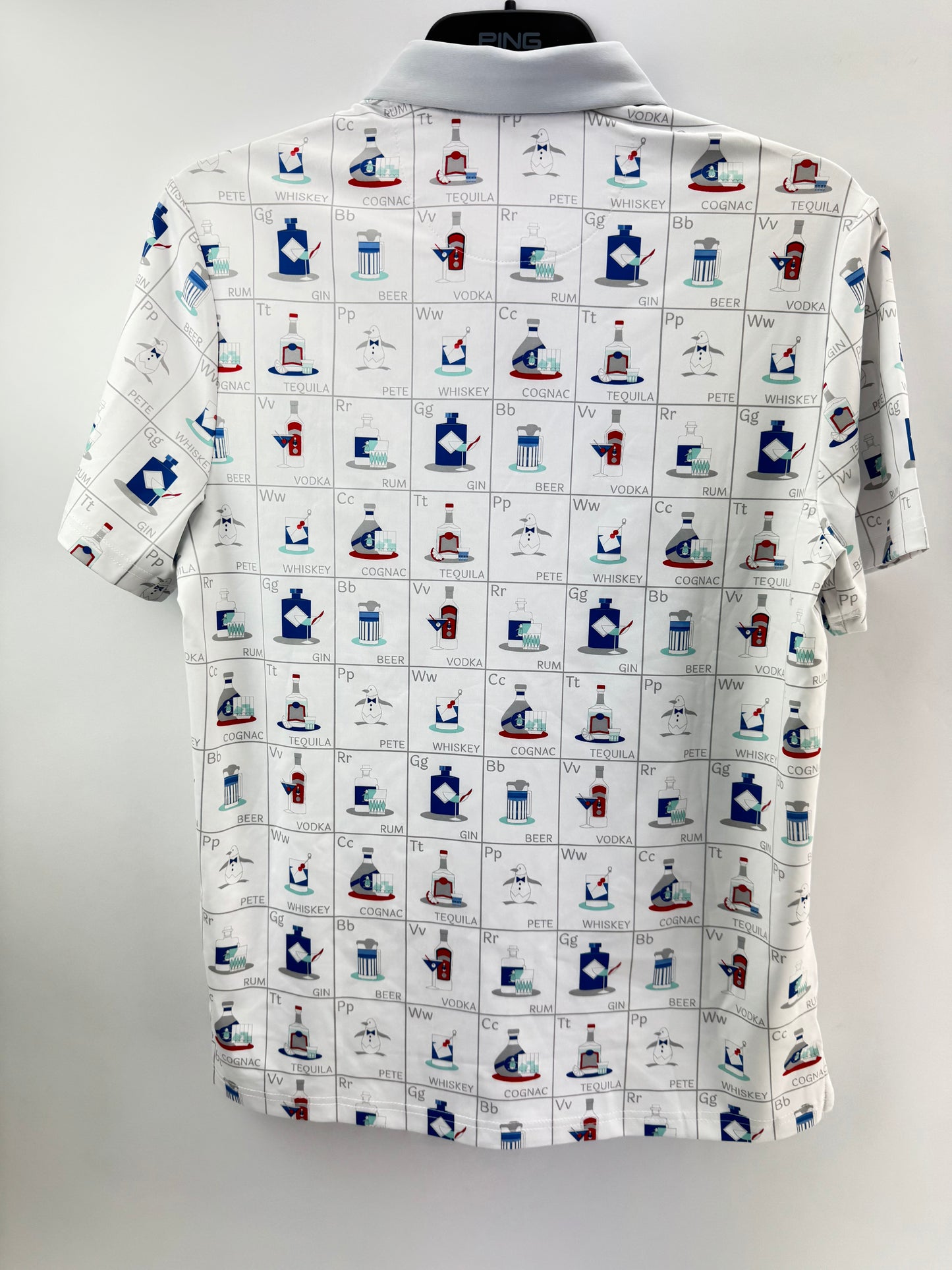 Penguin Golf Flash card Polo Shirt Cam Smith UK S (20” Pit) /23725