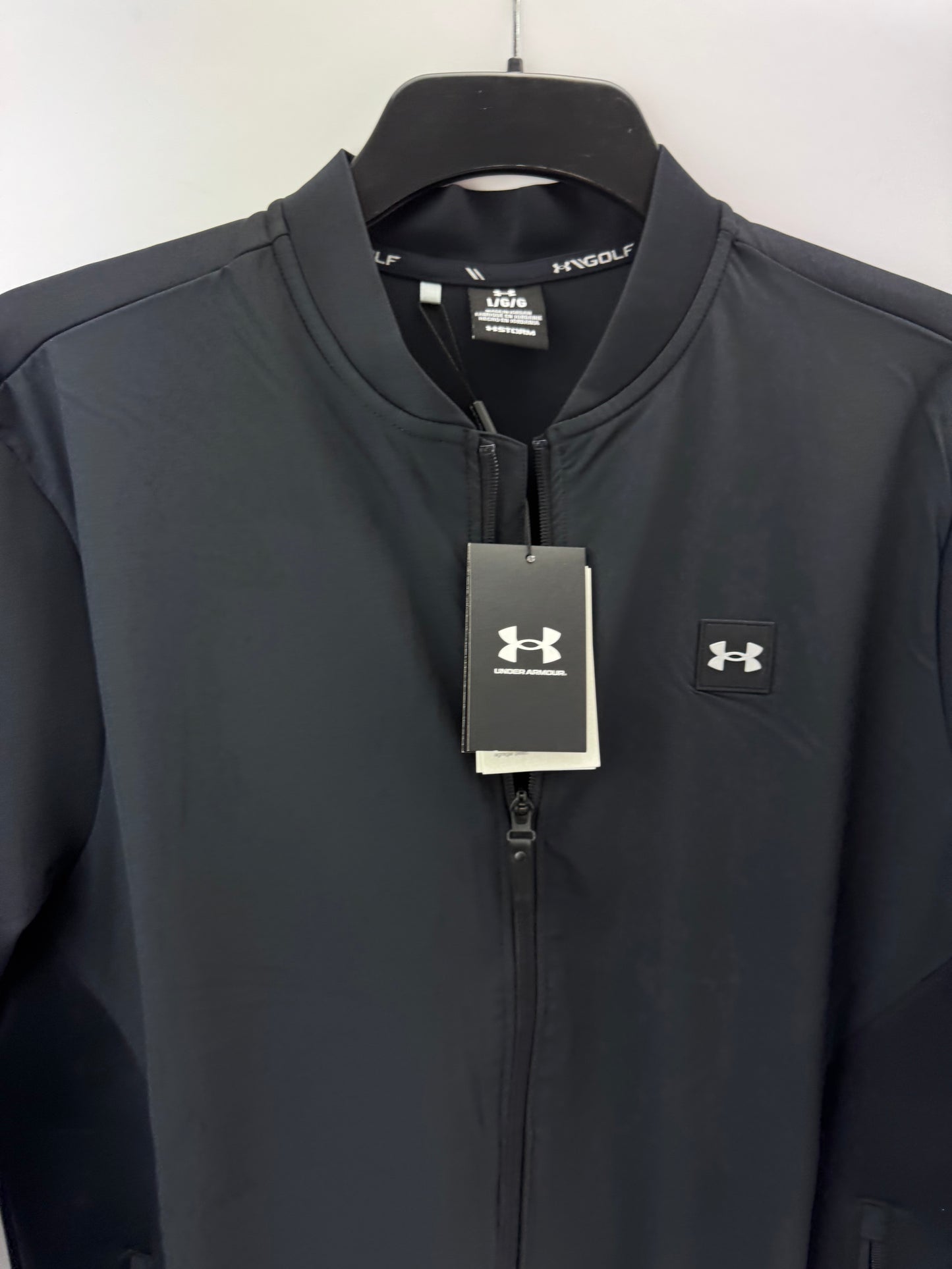 Under Armour Drive Pro Jacket Storm Hybrid Full Zip UK Large /Black /New /24234