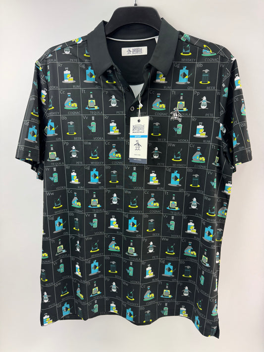Penguin Golf Flashcard Pete’s Polo Shirt Cam Smith UK Large /New /24442