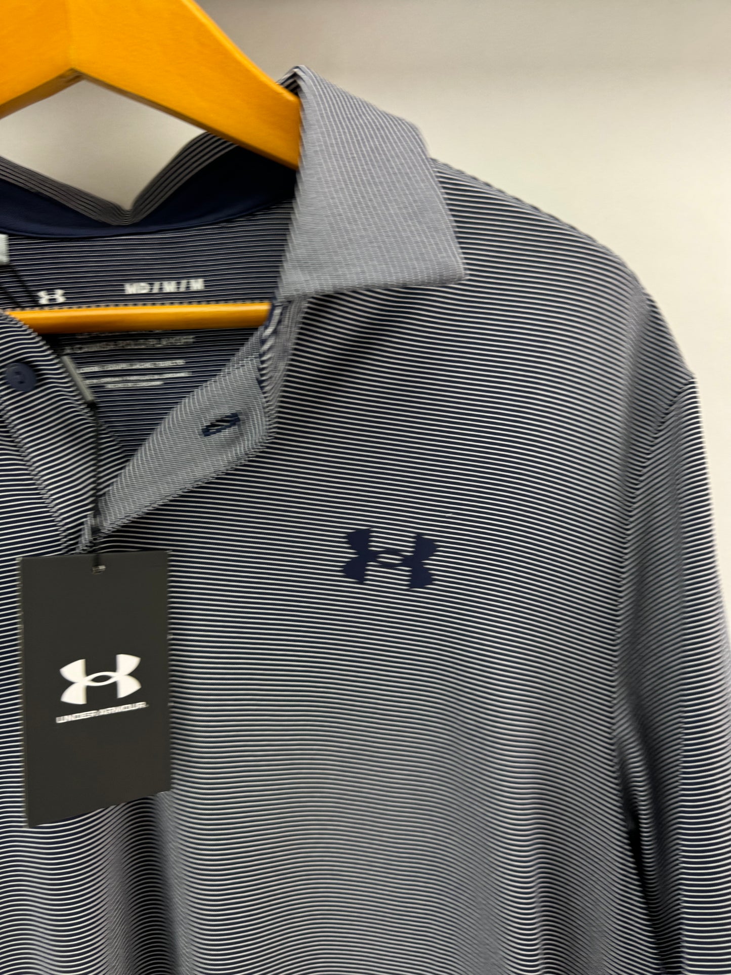 Under Armour Playoff 3.0 Stripe Men’s Polo Shirt Printed /UK M /Loose Fit /19977