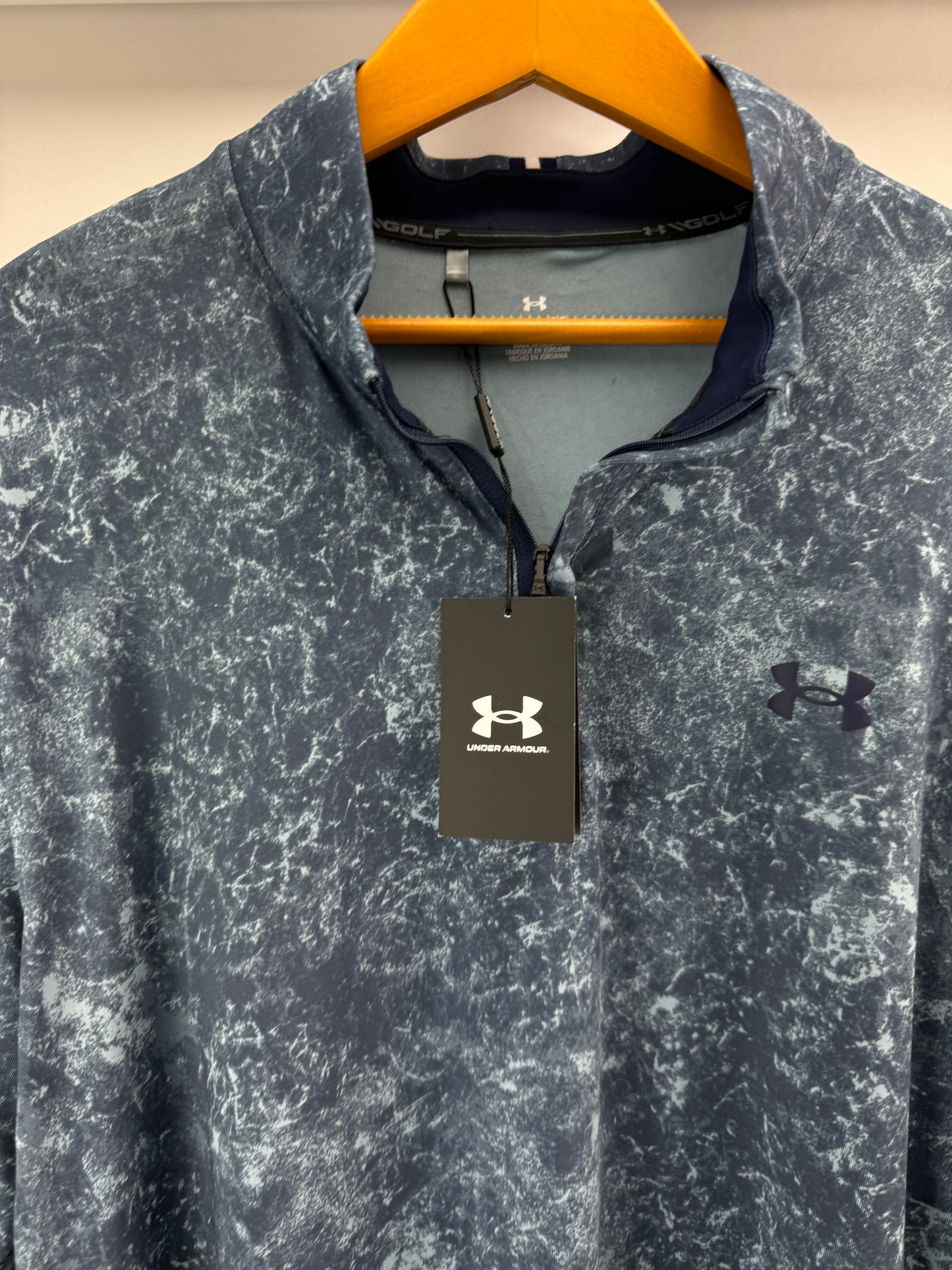 Under Playoff Printed 1/4 Zip Pullover Golf UK XL /Loose Fit /New /19975