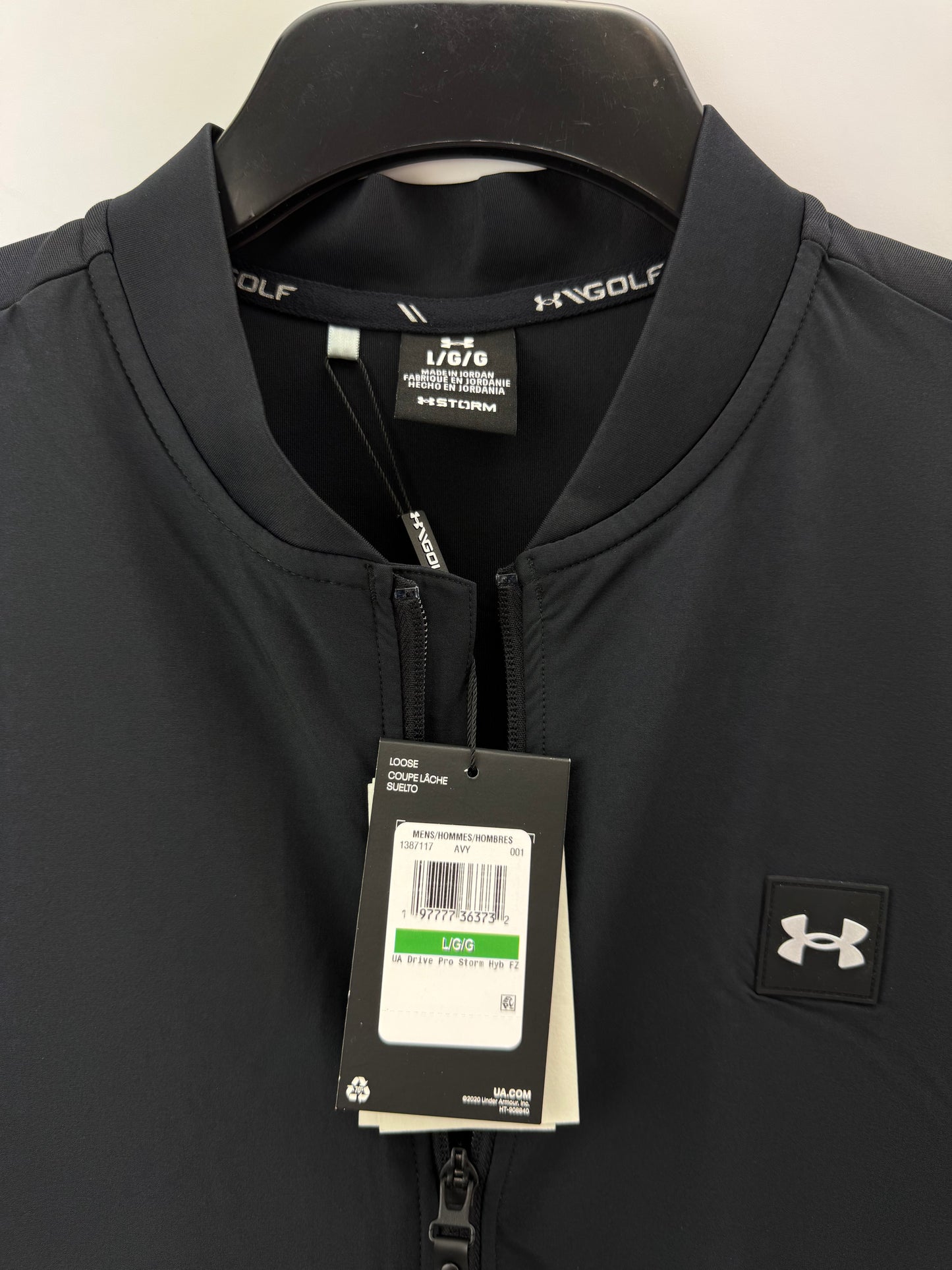 Under Armour Drive Pro Jacket Storm Hybrid Full Zip UK Large /Black /New /24234