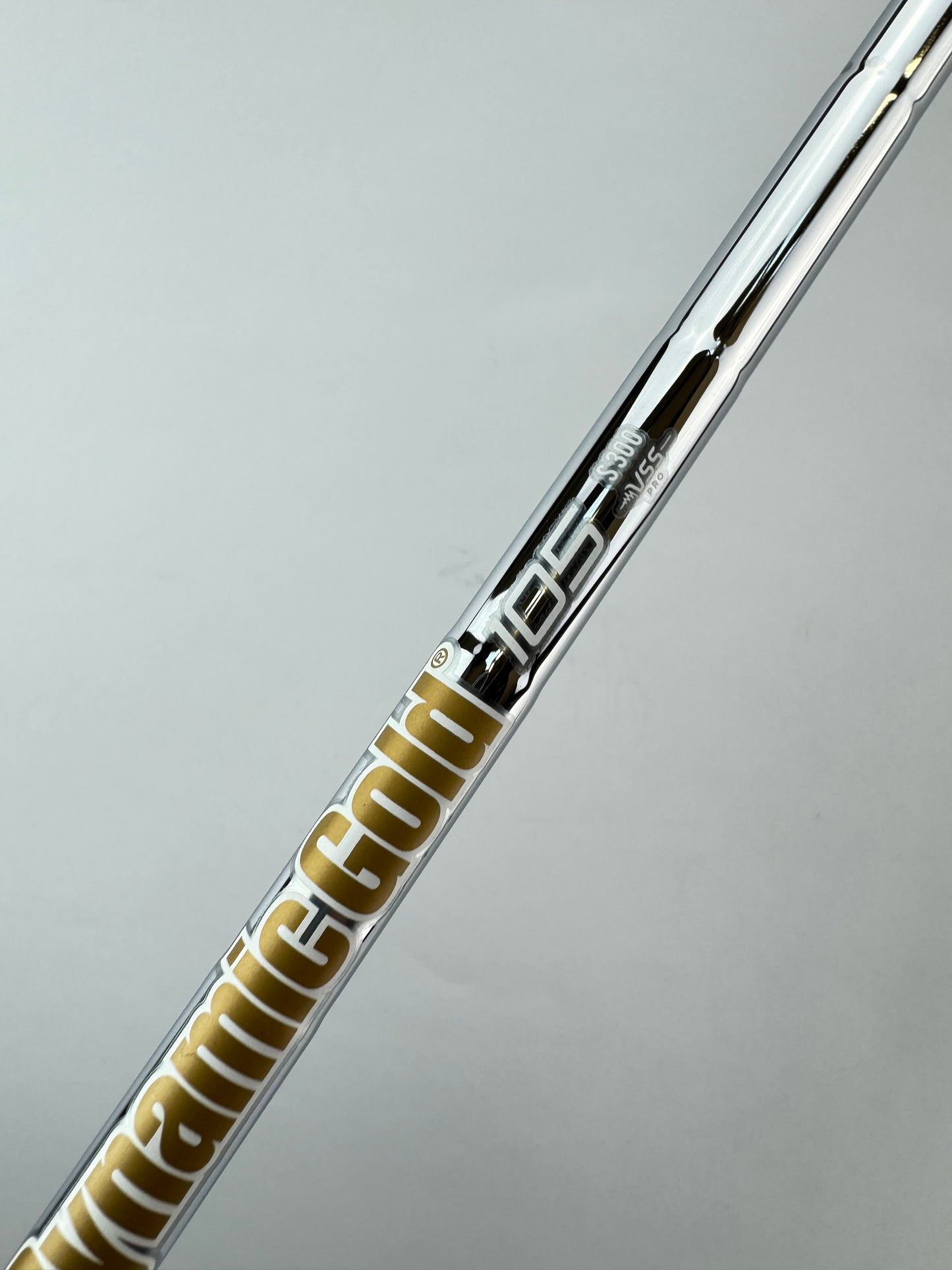 Dynamic Gold 105 Iron Shaft S300 Stiff Flex Steel 35.25”/0.355 Tapered/23413