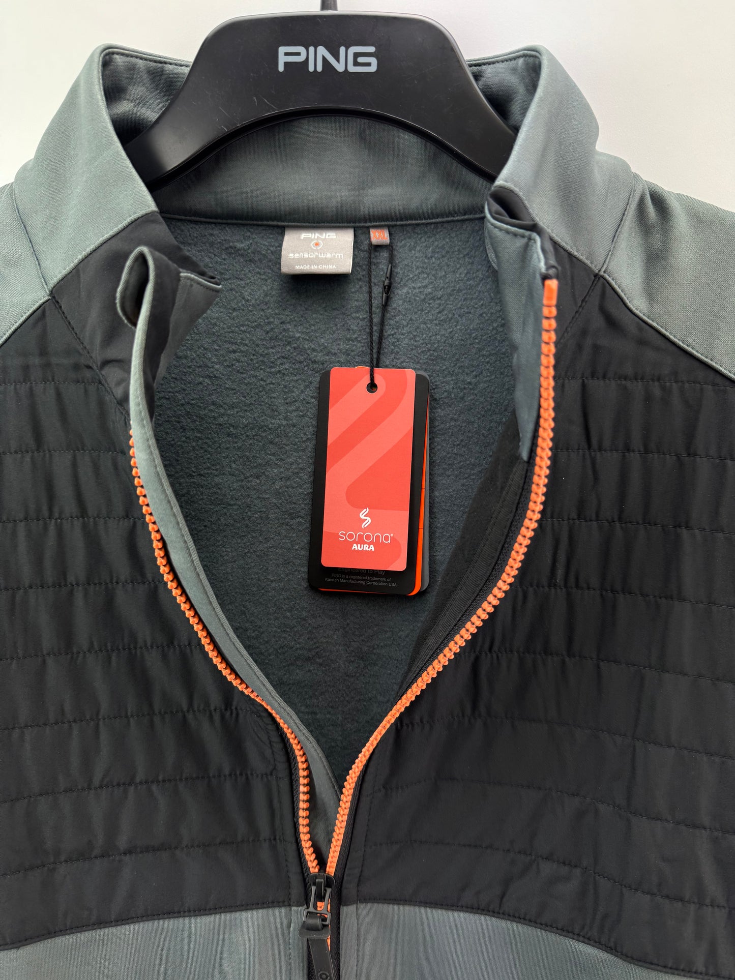 Ping Golf Jacket Firth Hybrid Full Zip Sensorwarm Mens UK XXL /New /24123