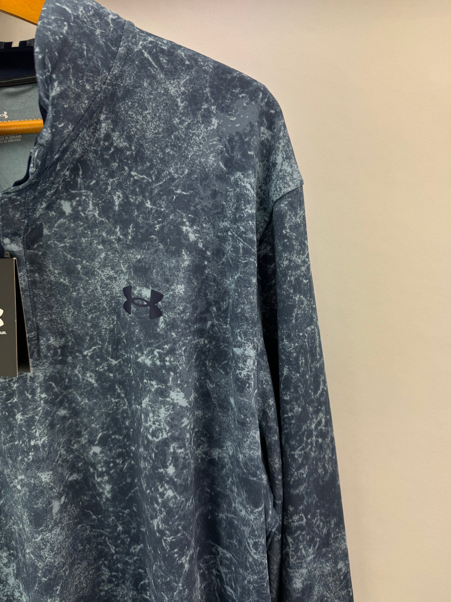 Under Playoff Printed 1/4 Zip Pullover Golf UK XL /Loose Fit /New /19975