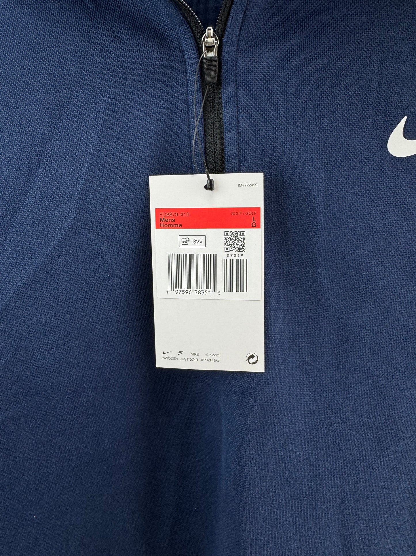 Nike Tour Pique Vest Hooded Pullover Gilet /Size UK Large /Navy /New /24053