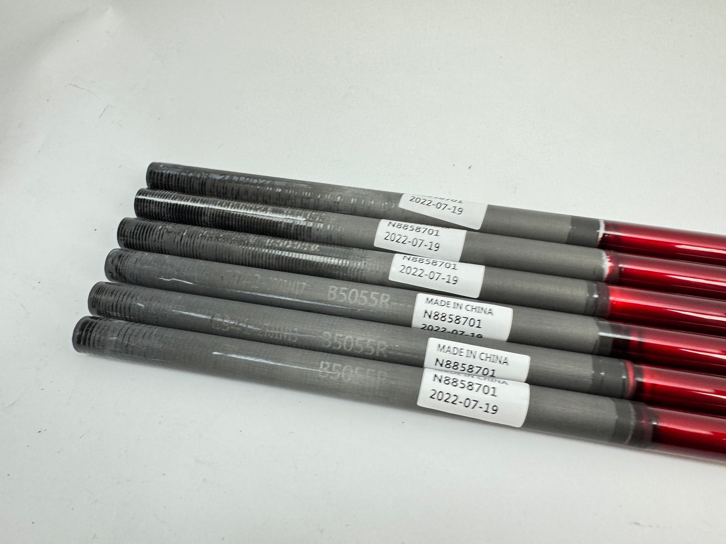 Fujikura Ventus Red HB Iron Shaft Set (6) 6R Regular Graphite 41.5” /0.370 /New