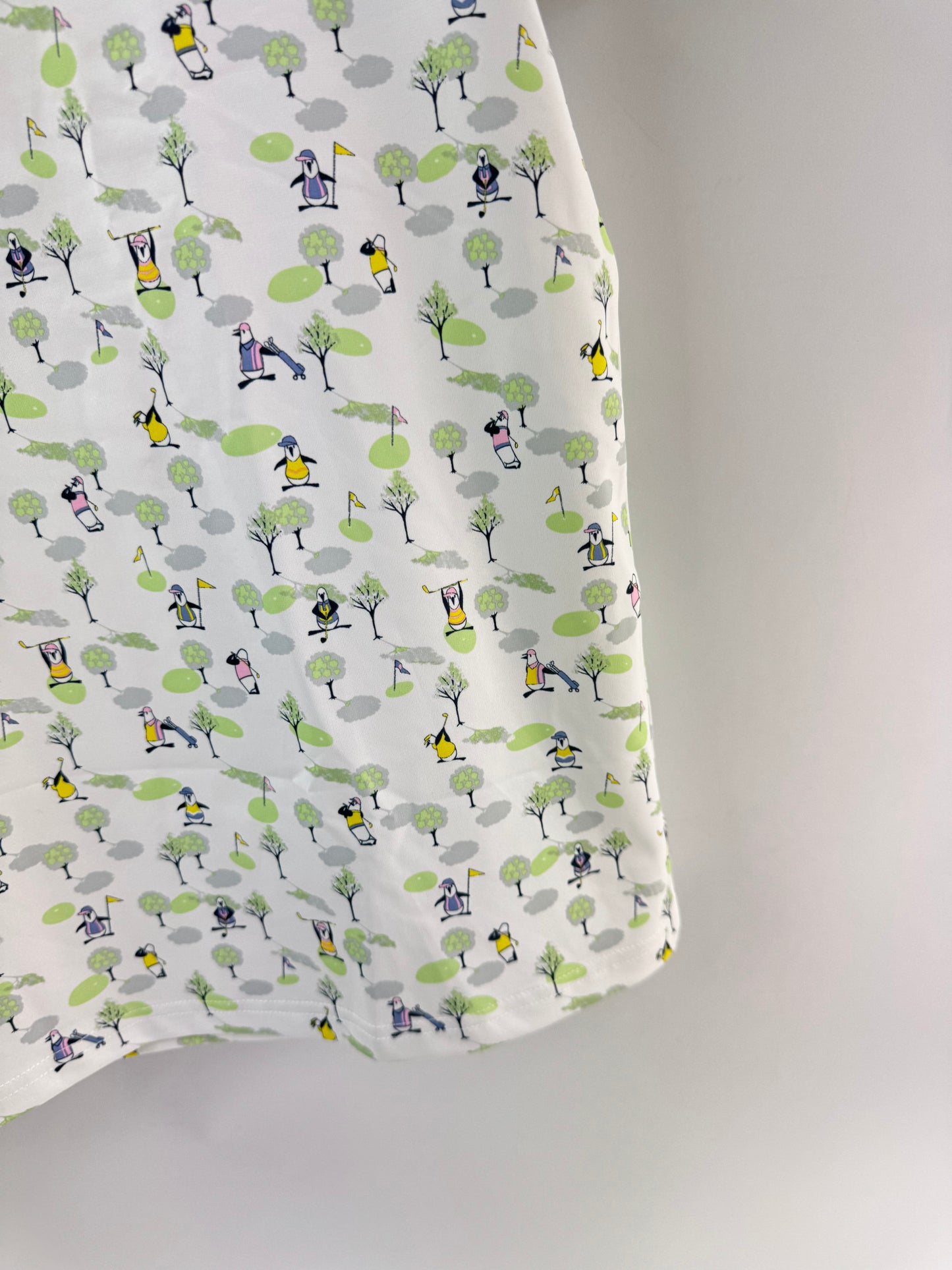 Original Penguin Golf Polo Pete N The Course Print UK M /New /24631