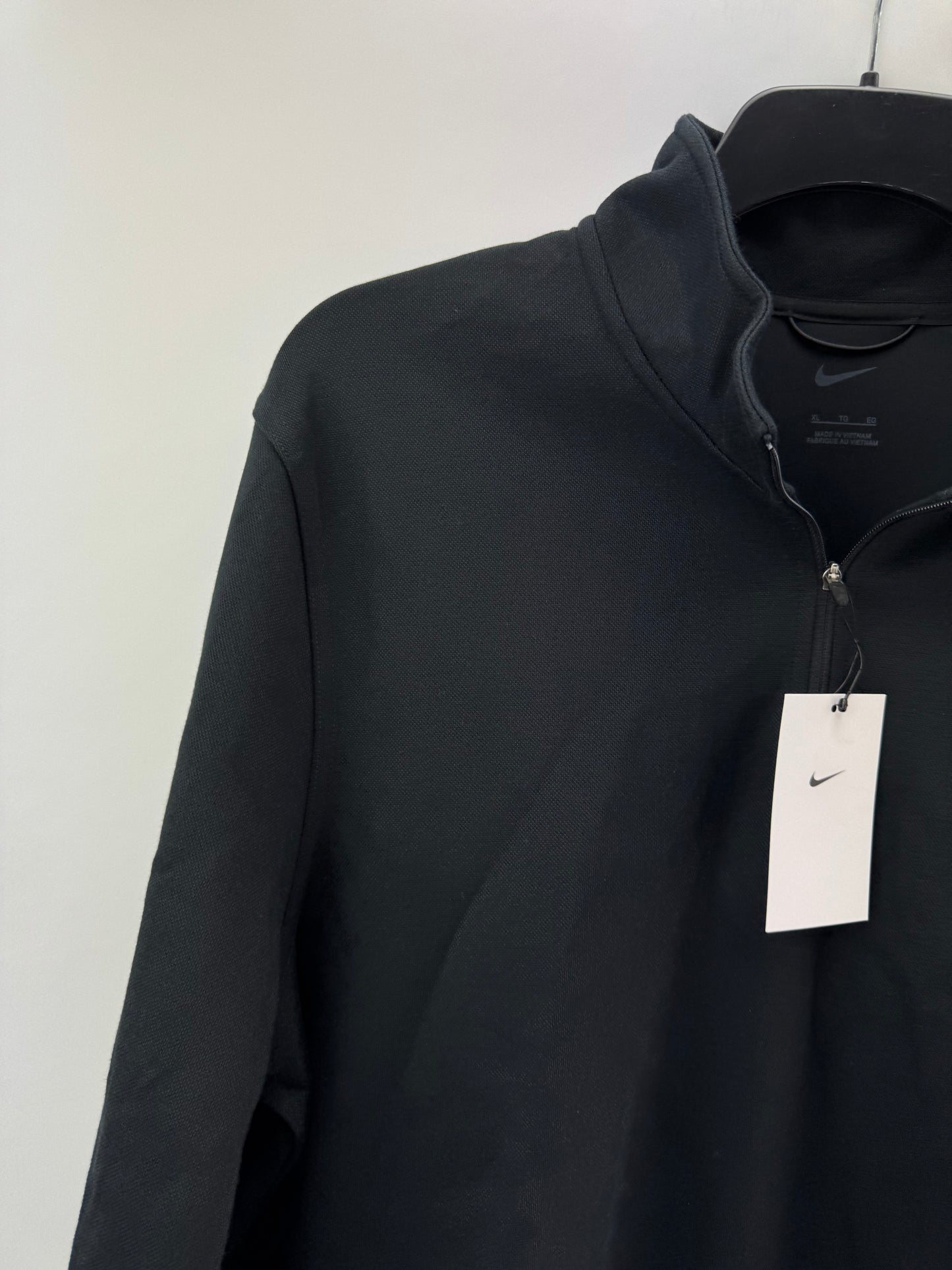 Nike Golf Pullover Pique Tour 1/2 Zip /Black /UK XL /25” Pit /New /25230