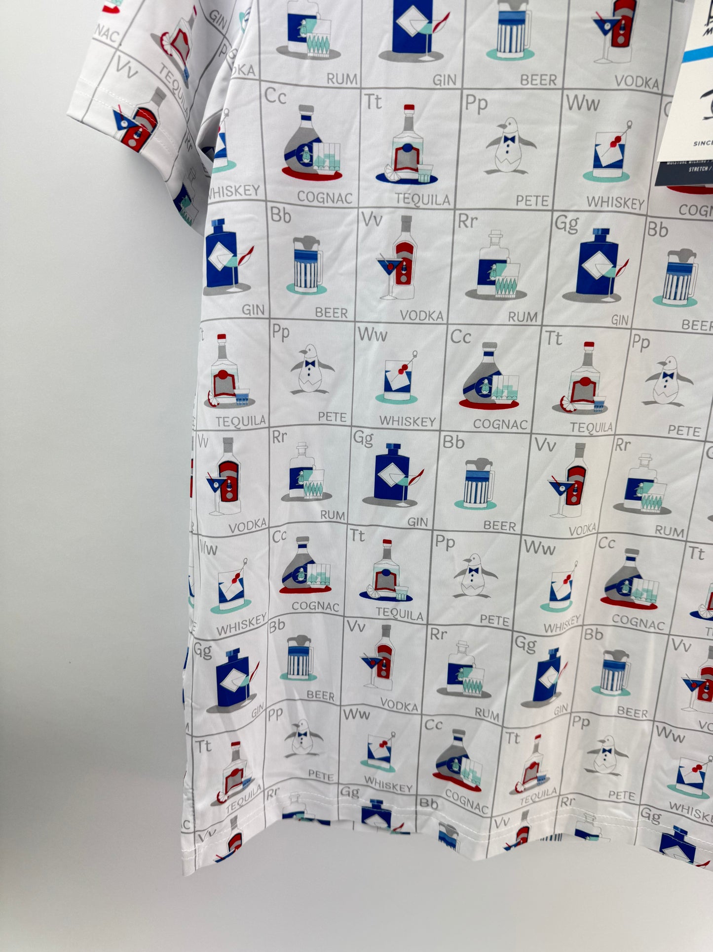 Penguin Golf Flash Card Polo Shirt Cam Smith UK Medium (21.5” Pit) /25261