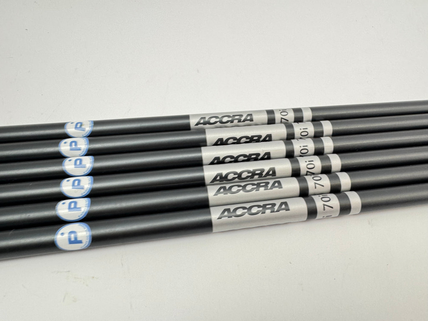 Accra 70i Iron Shaft Set (6) Pured Regular Flex Graphite 0.355 Tapered /26795