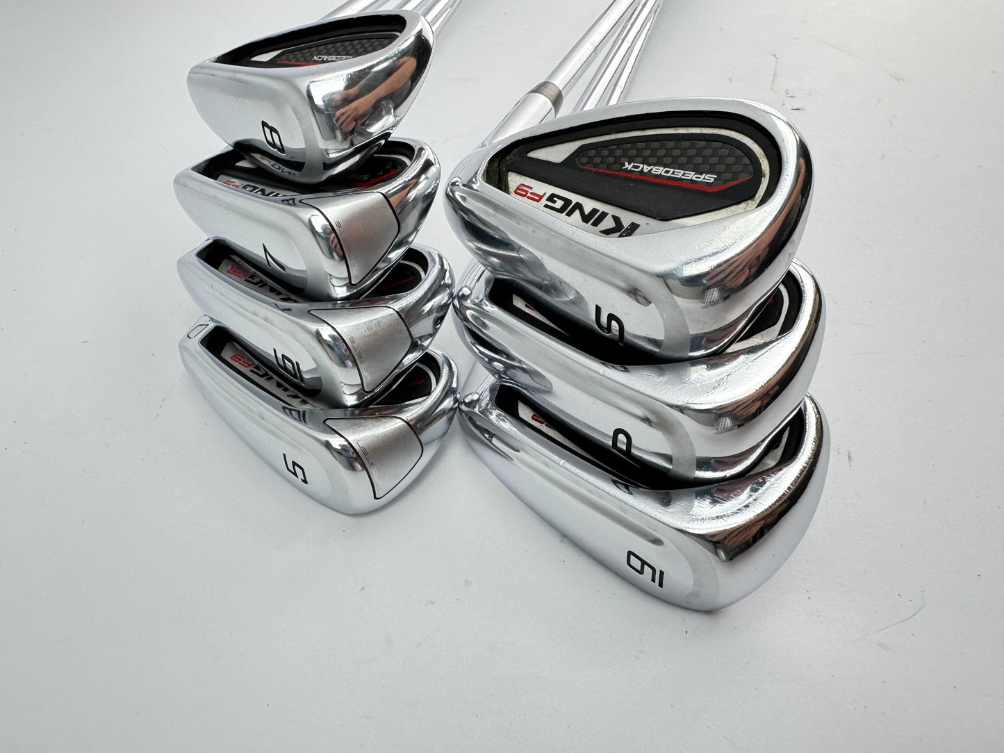 Cobra F9 Irons Speedback 5-SW KBS Tour 90 Stiff Flex Steel /Right /Lamkin /24536