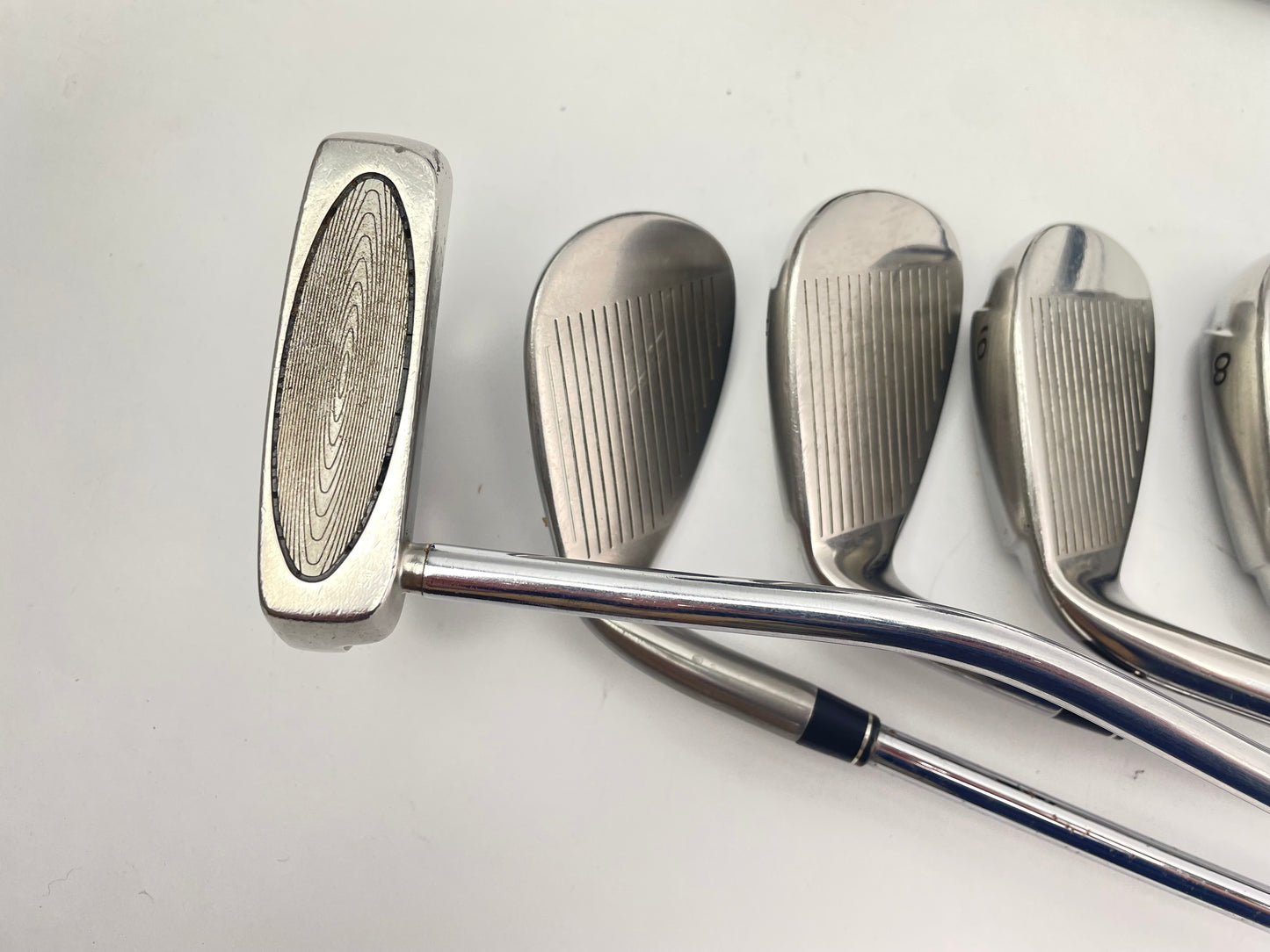 Taylormade Golf Package Set 11 Clubs Stiff Flex /Right /New Grips /Stand Bag