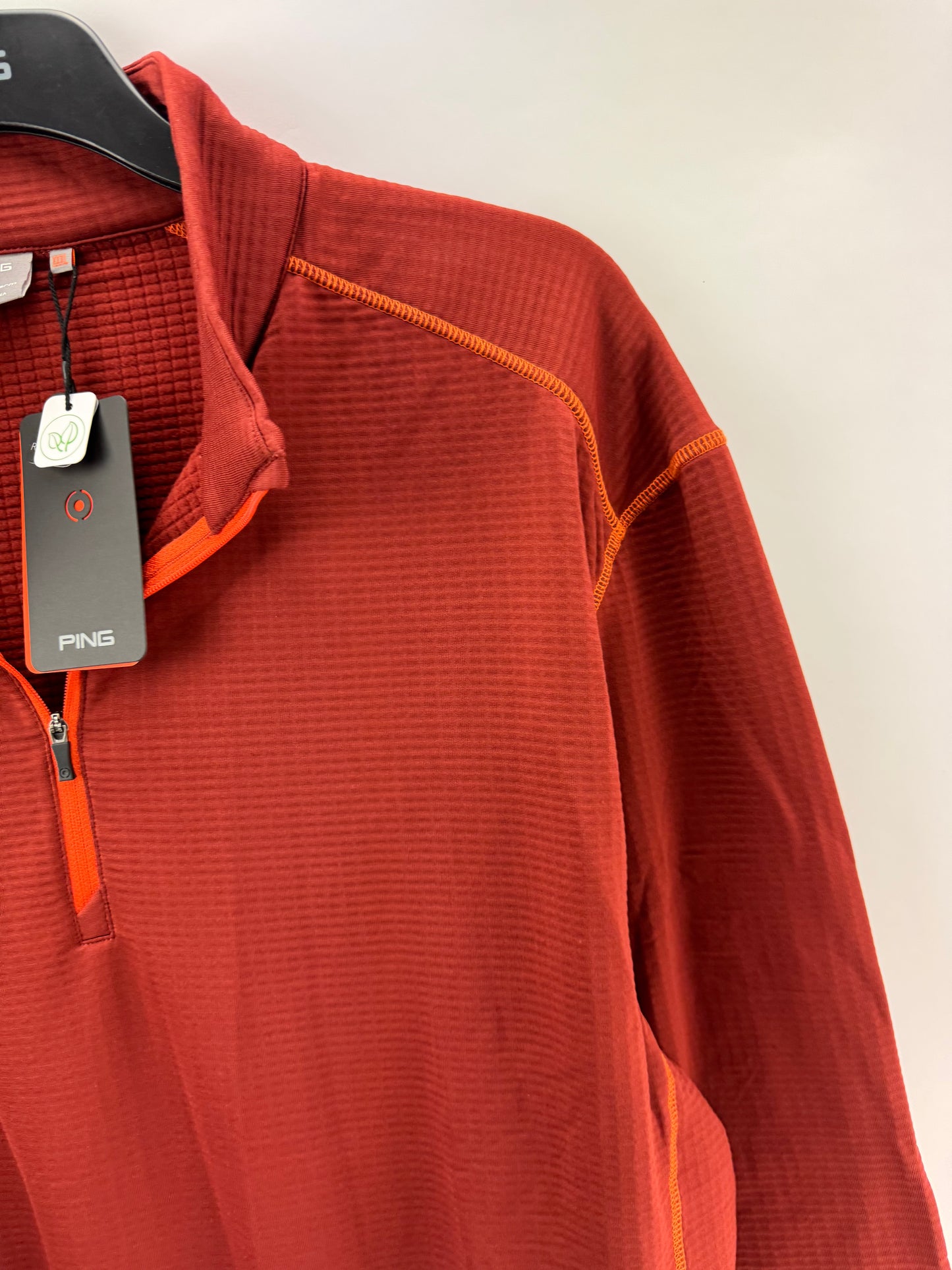 Ping Golf Edwin 1/2 Zip Pullover /Brick Red /Long Sleeve /Mens UK 3XL/New /25210