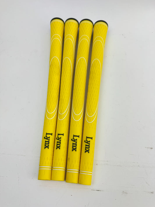 Lynx Mens Golf Grips (4) Standard /Yellow/Black /New /22071