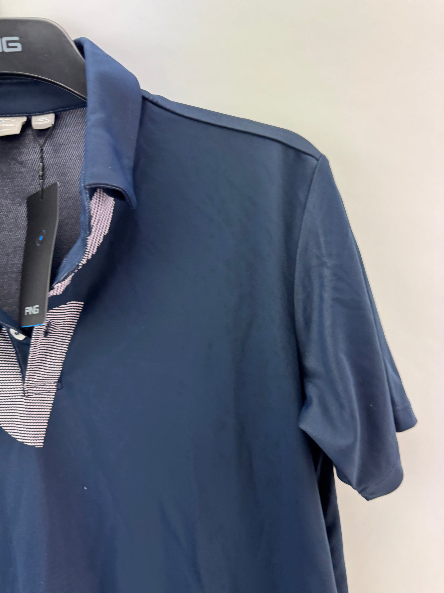 Ping Golf Mens Polo Shirt Elevation /Navy /UK Medium /New /22314