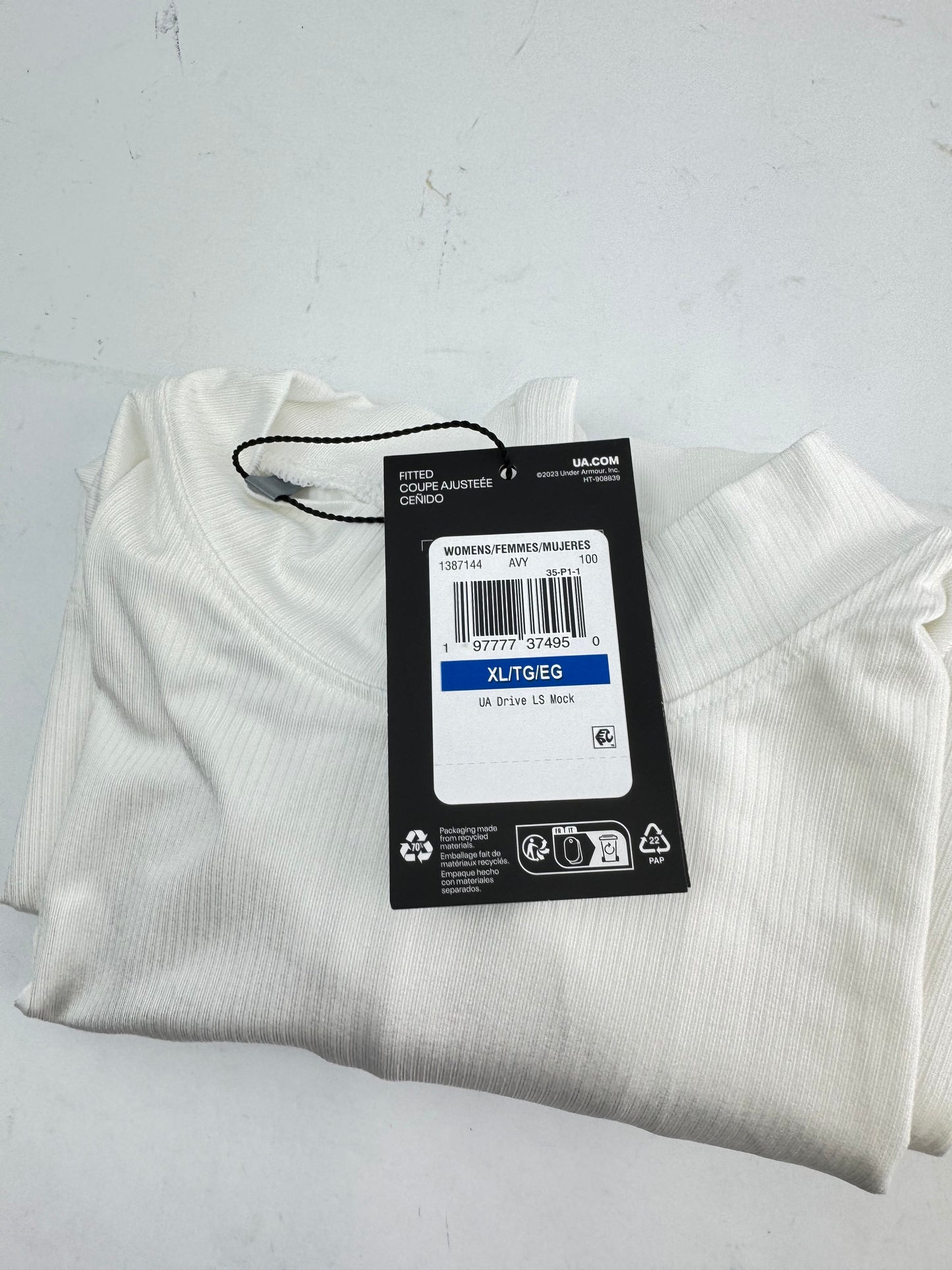 Under Armour Women’s Mock Drive Long Sleeve UK XL /White /New /24240