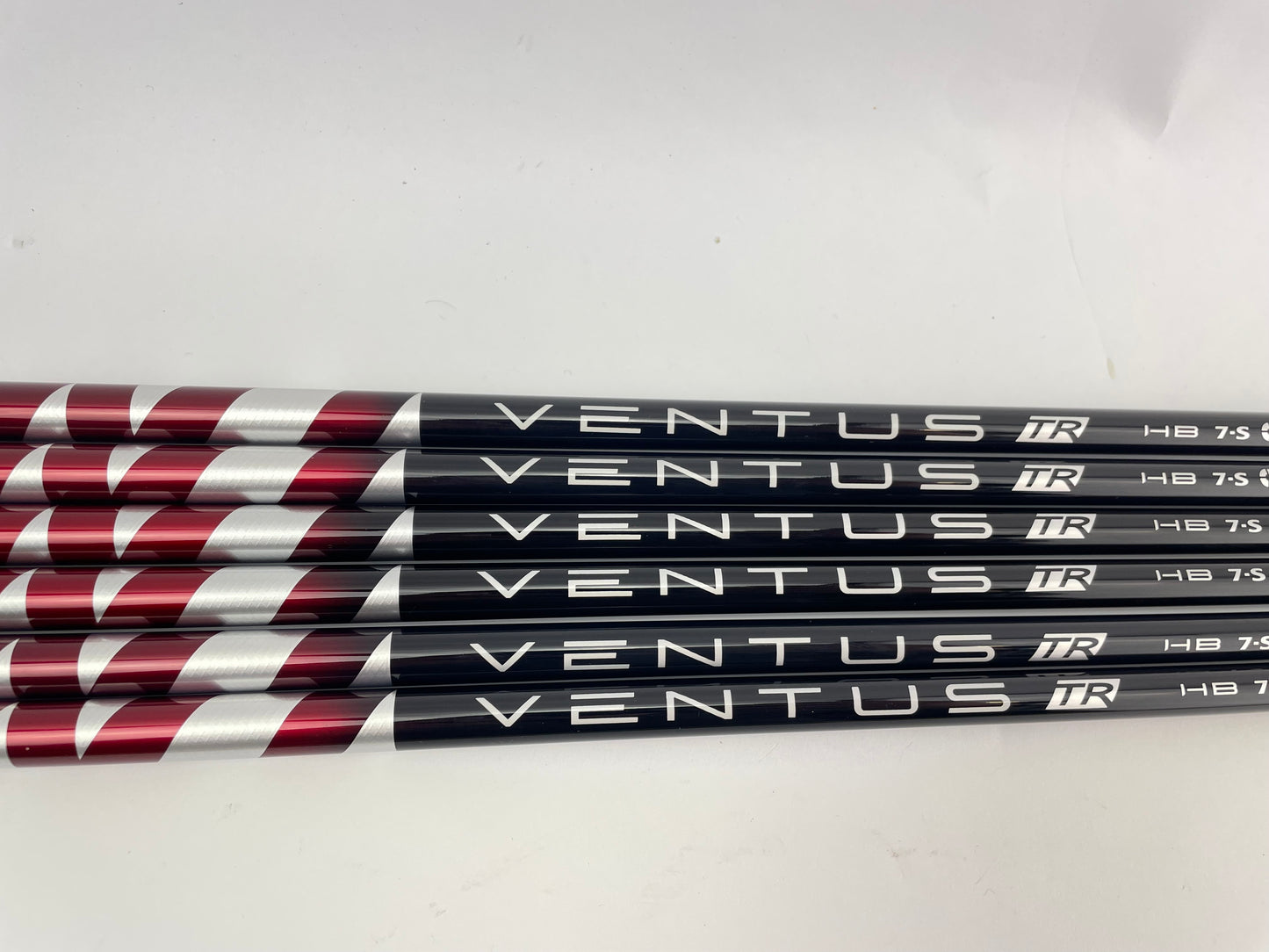 Fujikura Ventus Red HB Iron Shaft Set (6) 7S Stiff Graphite 41.5 /0.370 /New