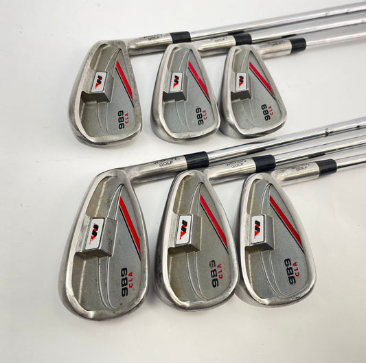 Tom Wishon Irons 5-PW 989 CLA Stiff Flex Steel /Right /New Grips /+1 1/2” /27491