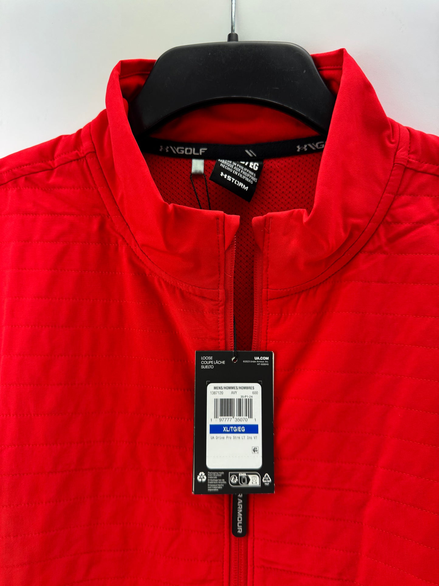 Under Armour Drive Pro Storm Gilet Lightweight Insulated UK XL /Red /24974