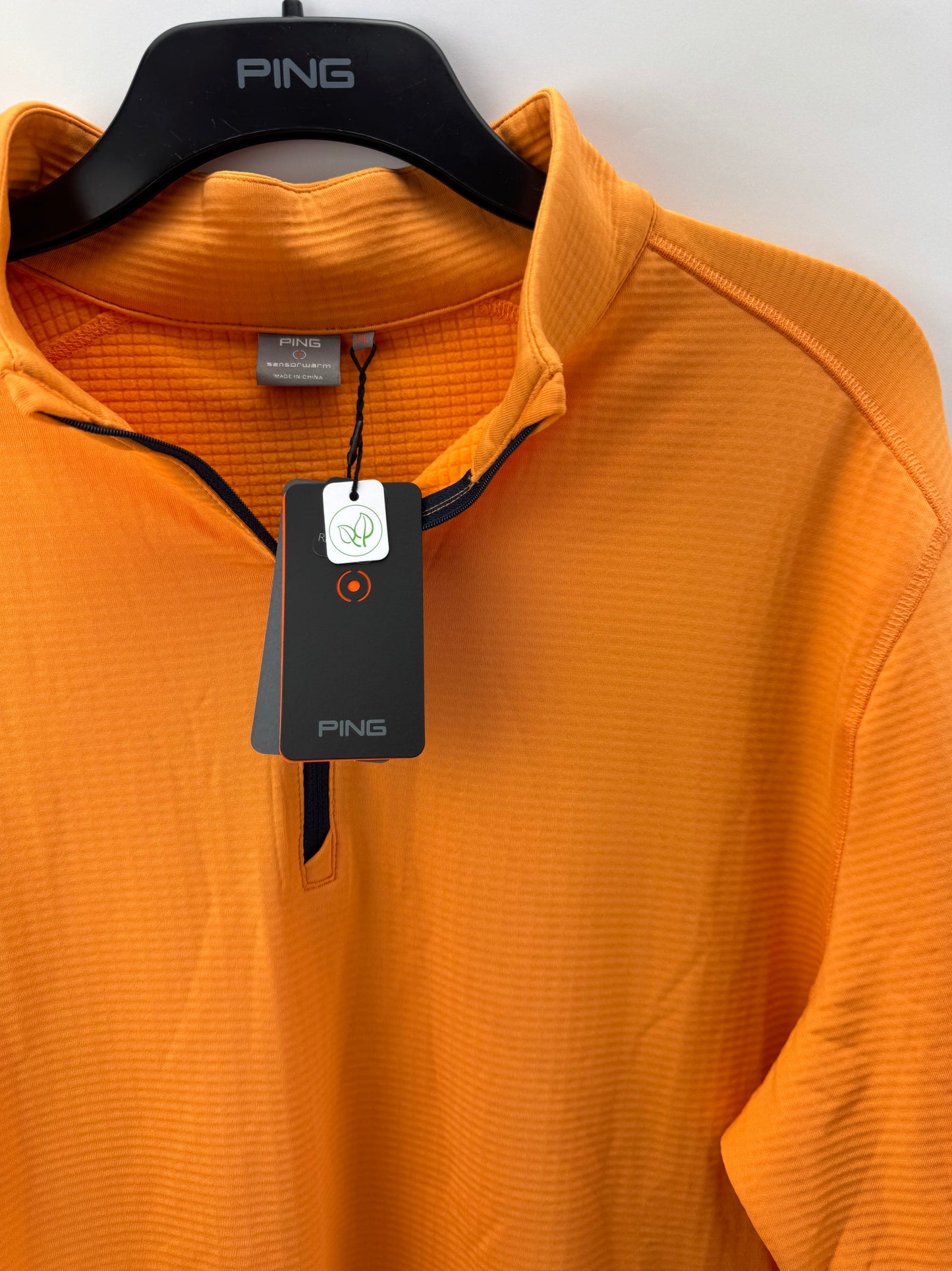 Ping Golf Edwin 1/2 Zip Pullover Tangerine /Long Sleeve /Mens UK XL /New /25155