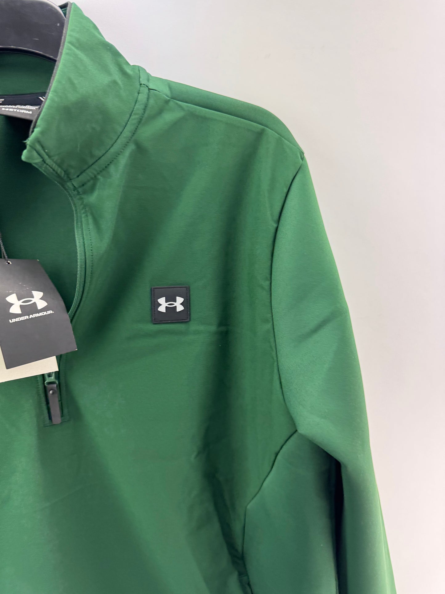 Under Armour Drive Pro Pullover Storm Hybrid 1/2 Zip UK Large /Green /New /24239