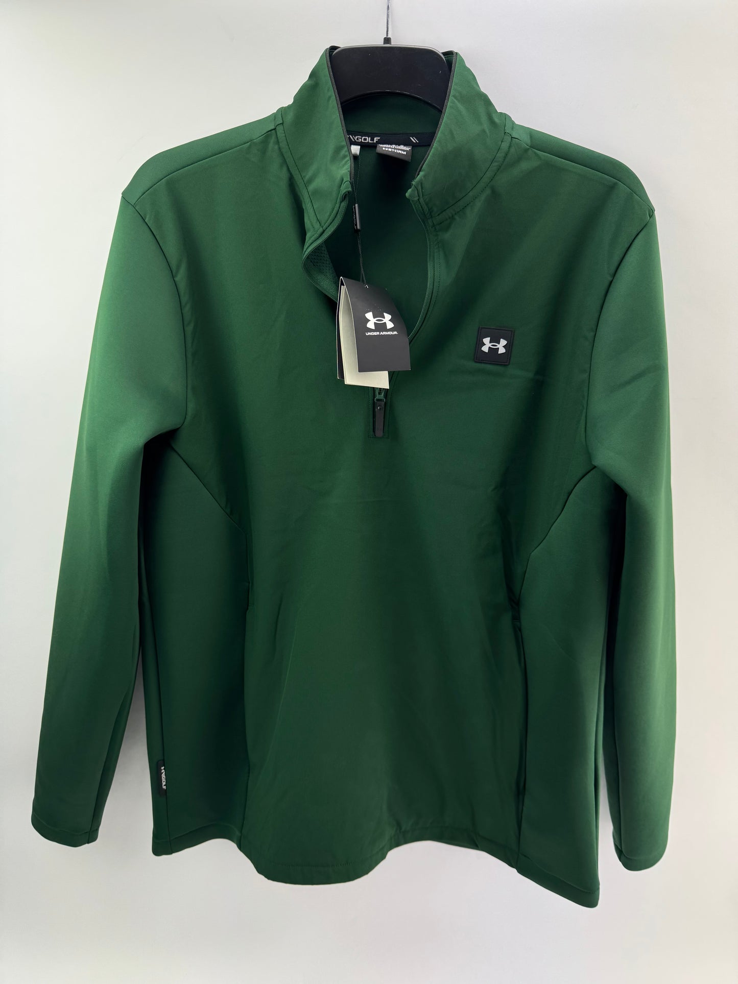 Under Armour Drive Pro Pullover Storm Hybrid 1/2 Zip UK Large /Green /New /24239