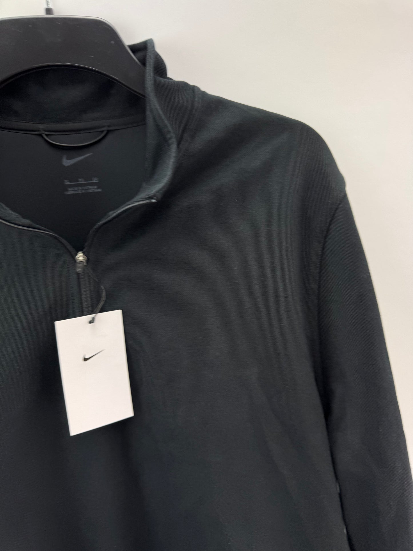 Nike Golf Pullover Pique Tour 1/2 Zip /Black /UK XL /25” Pit /New /25230