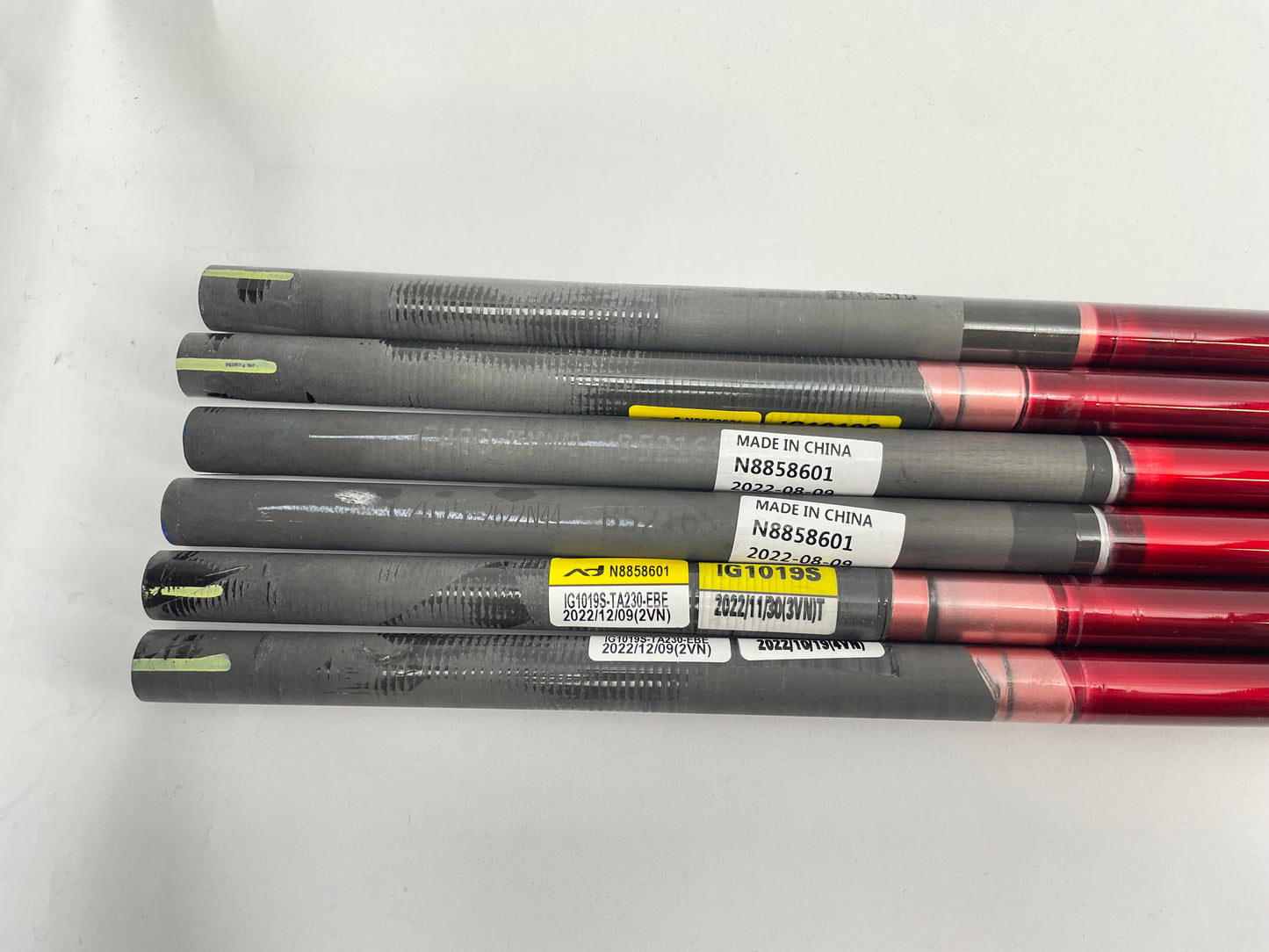 Fujikura Ventus Red HB Iron Shaft Set (6) 7S Stiff Graphite 41.5 /0.370 /New