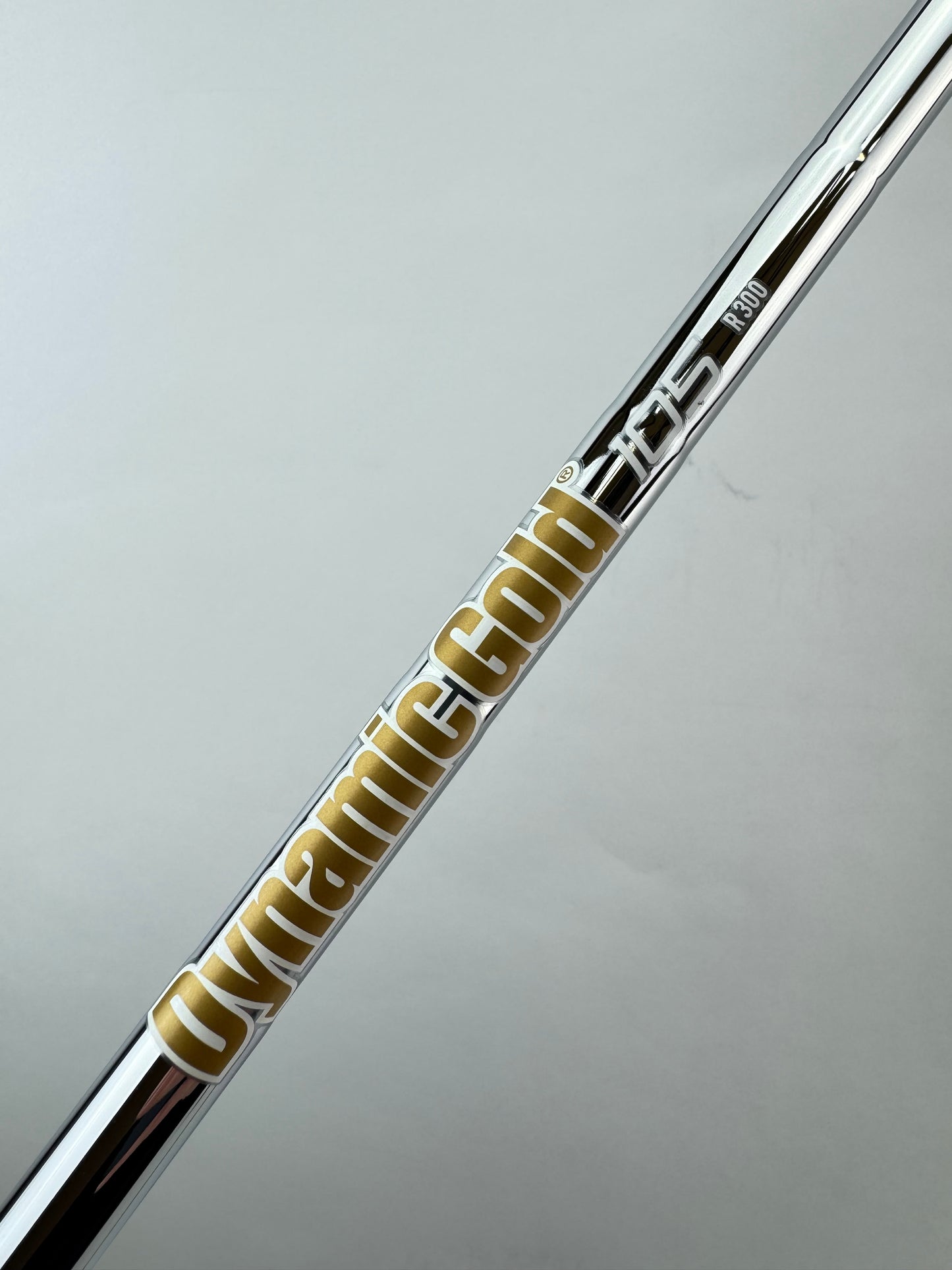 Dynamic Gold 105 Iron Shaft R300 Regular Flex Steel 36” /0.355 Tapered /23386