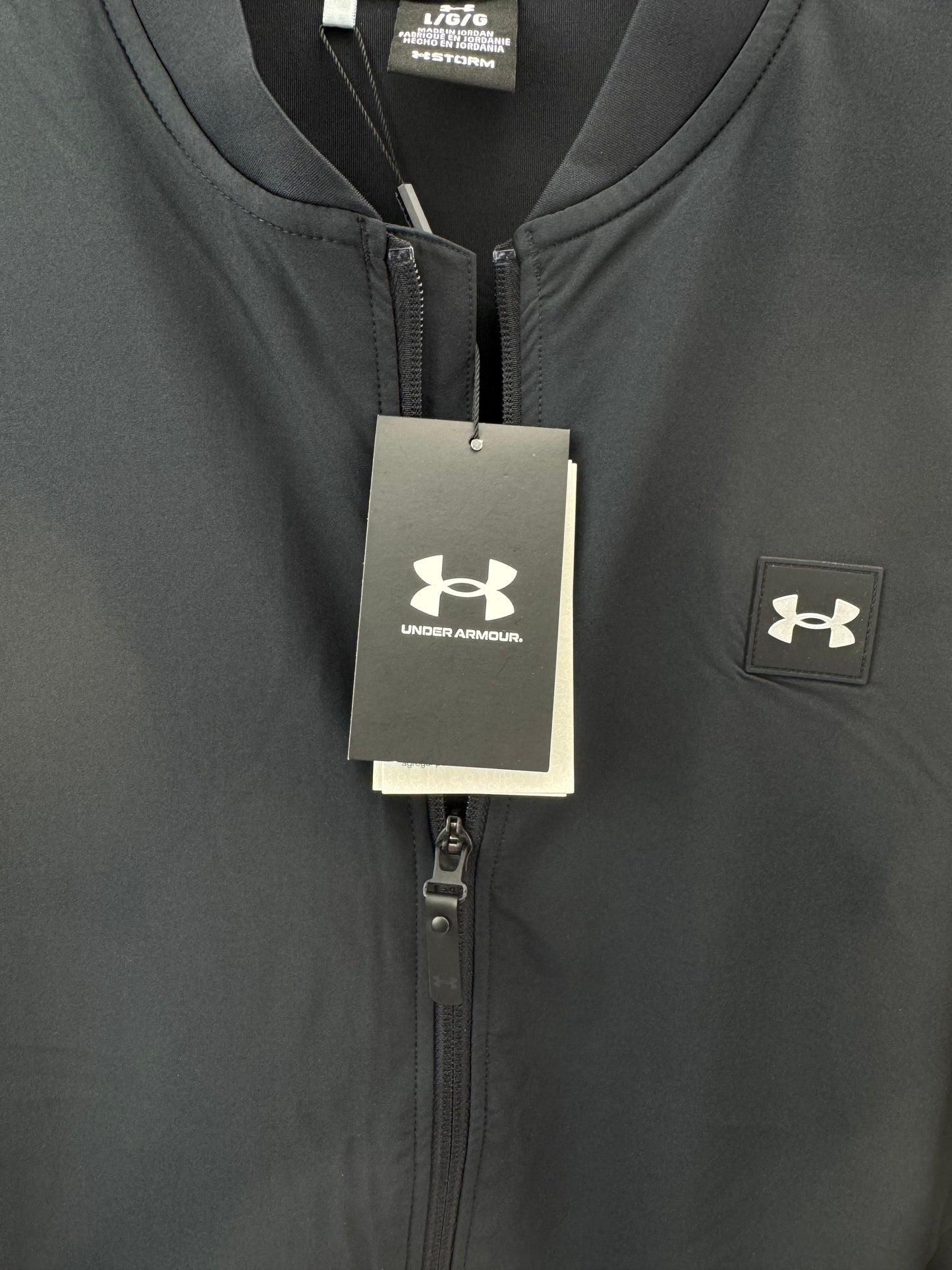 Under Armour Drive Pro Jacket Storm Hybrid Full Zip UK Large /Black /New /24234