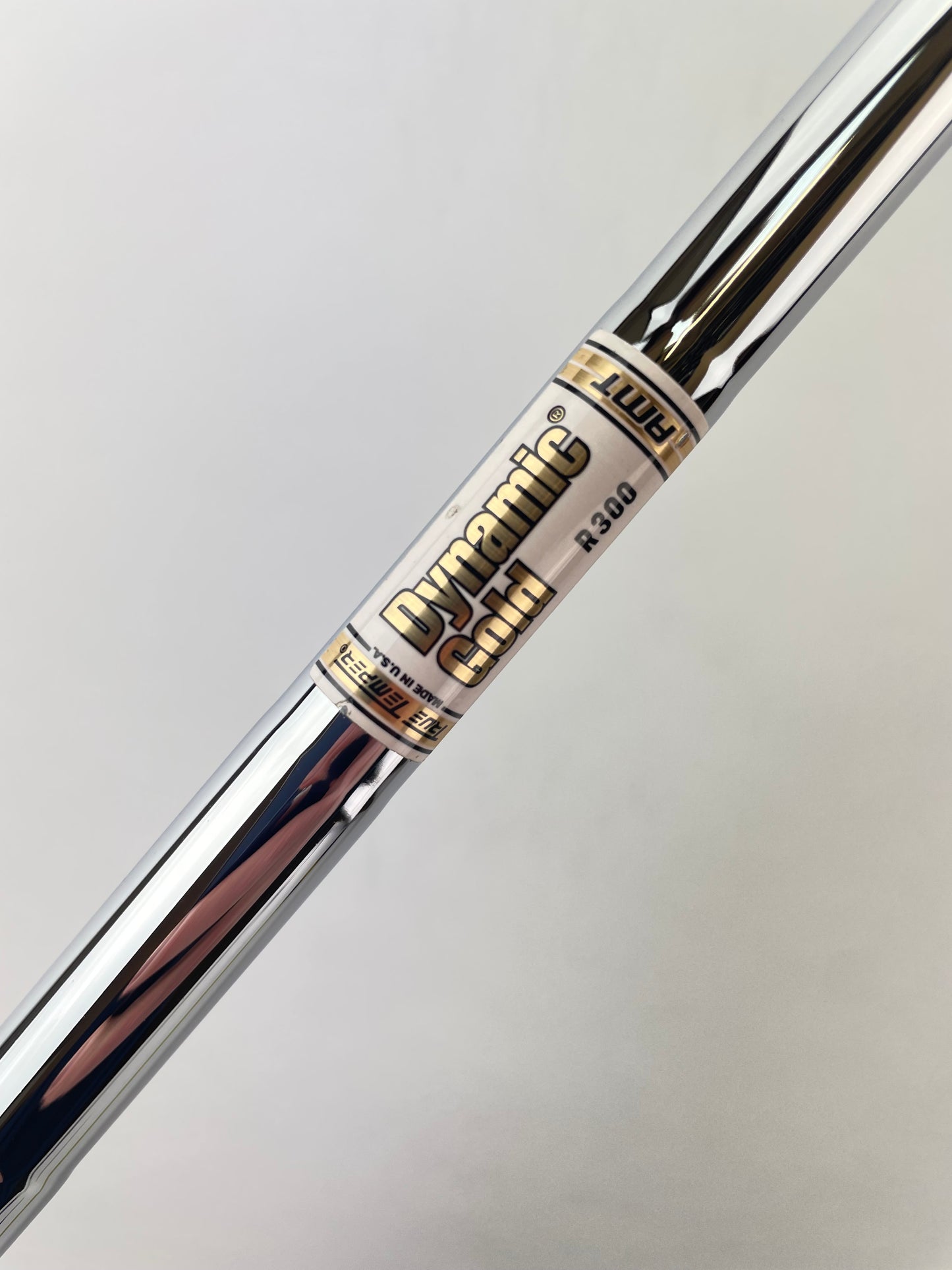 Dynamic Gold AMT Iron Shaft R300 Regular Flex Steel 36” /0.355 Tapered /23811