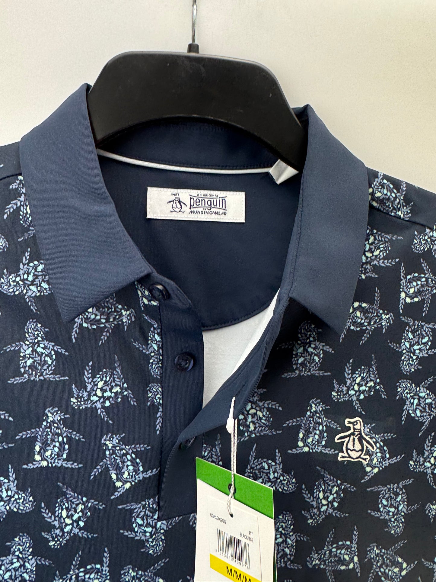 Penguin Golf Polo Penguin Pete Floral UK Medium /Navy /New /25629