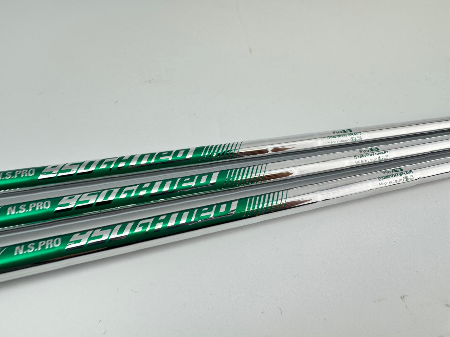 Nippon Neo Wedge Shaft Set (3) 950GH Stiff Flex Steel 0.355 Tapered /Grips/28043
