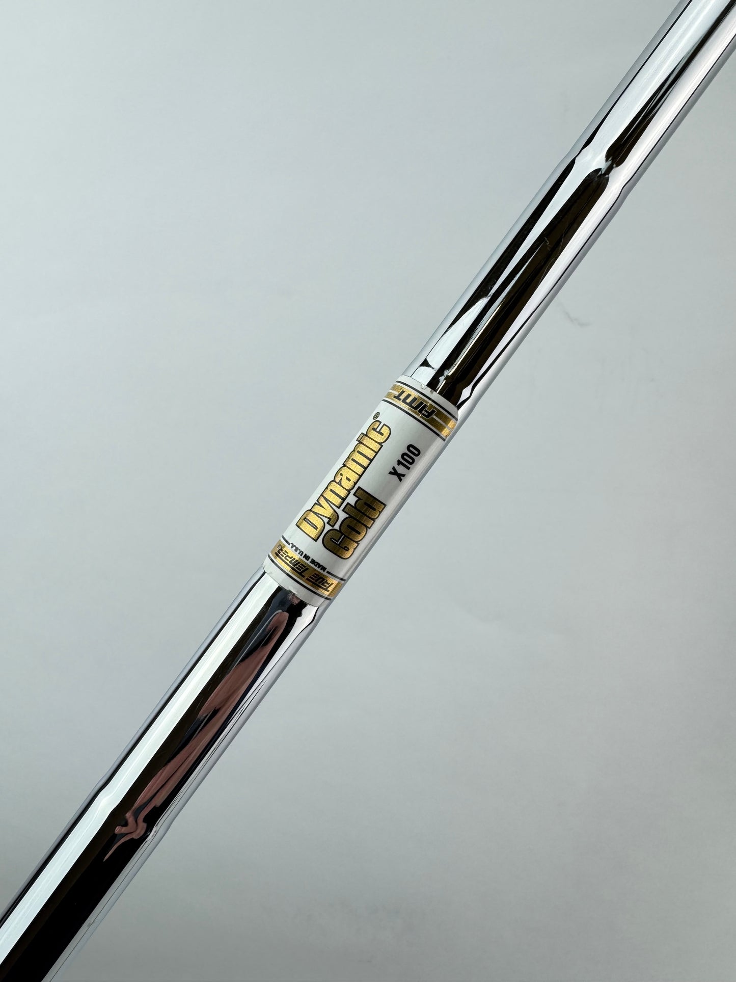 Dynamic Gold AMT Iron Shaft X100 Extra Stiff Steel 35.5” /0.355 Tapered /23402