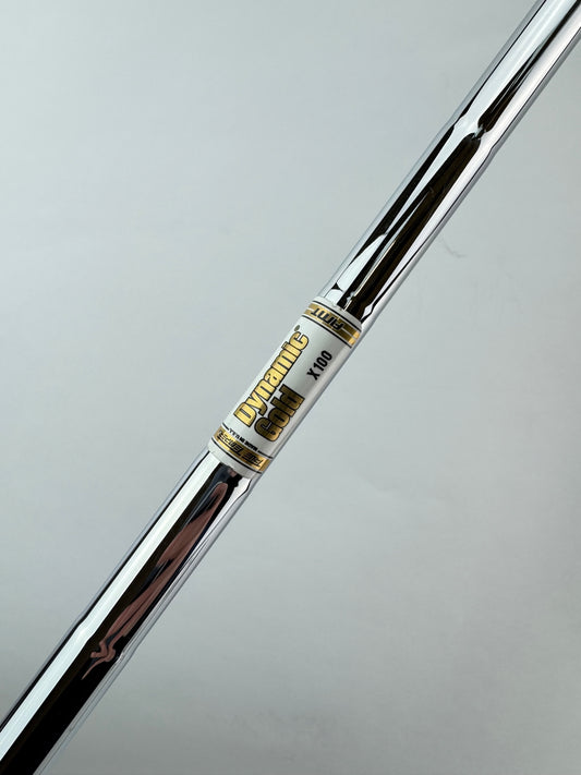 Dynamic Gold AMT Iron Shaft X100 Extra Stiff Steel 35.5” /0.355 Tapered /23402