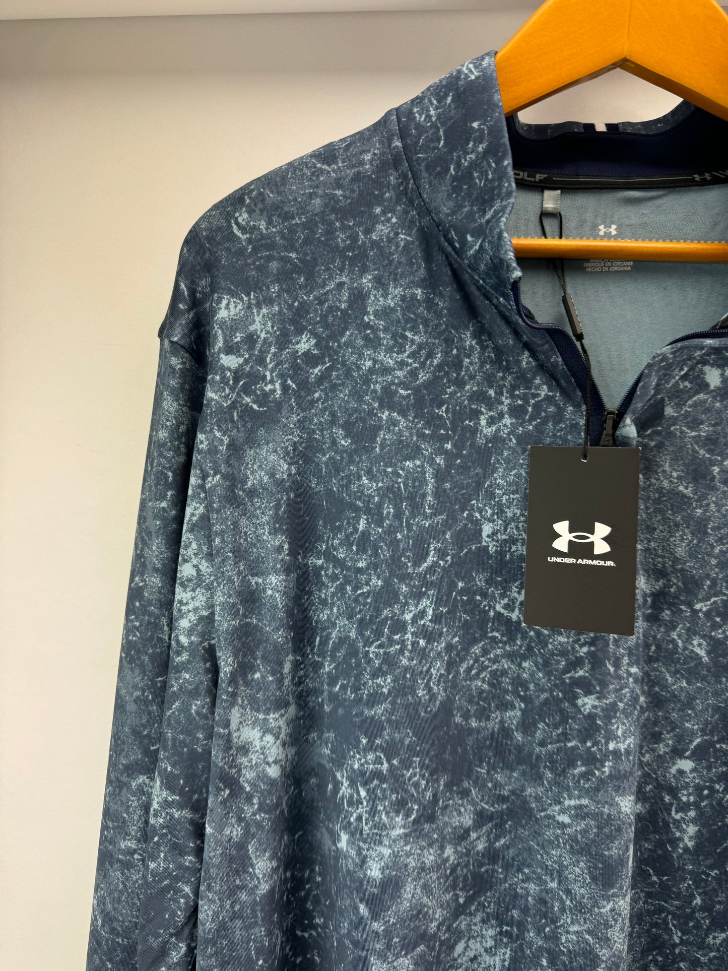 Under Playoff Printed 1/4 Zip Pullover Golf UK XL /Loose Fit /New /19975