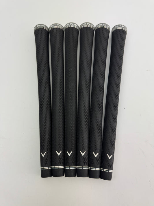 Golf Pride Midsize Tour Velvet 360 Soft Grips (6) Black /Grey /Pulled /25308