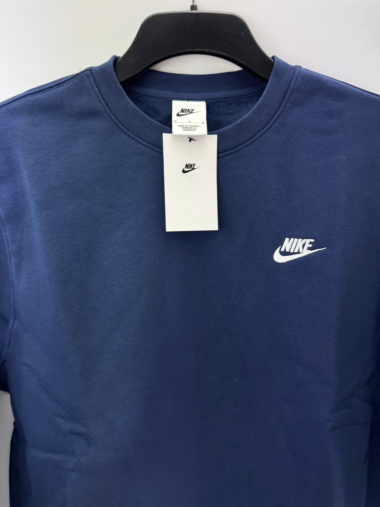 Nike Golf Club Crew Pullover Fleece Jumper UK Medium /Navy /New /24642
