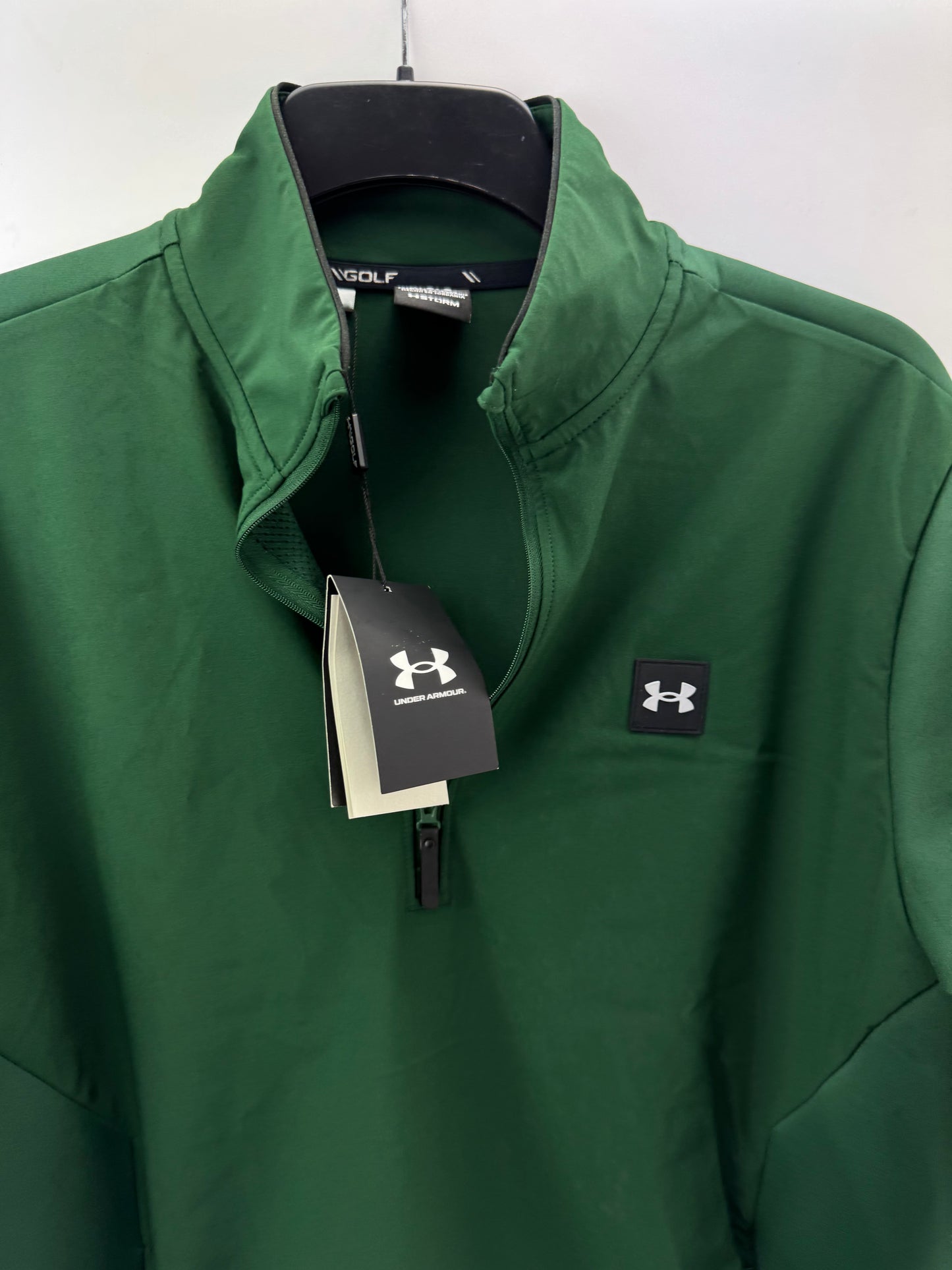 Under Armour Drive Pro Pullover Storm Hybrid 1/2 Zip UK Large /Green /New /24239