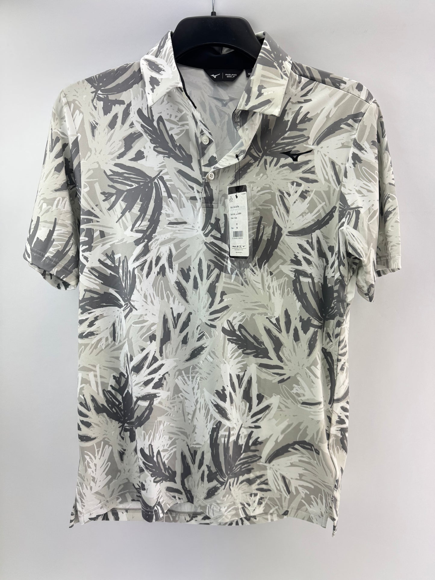 Mizuno Golf Polo Shirt Mens Cali Cool /Grey /UK Medium /New /23709