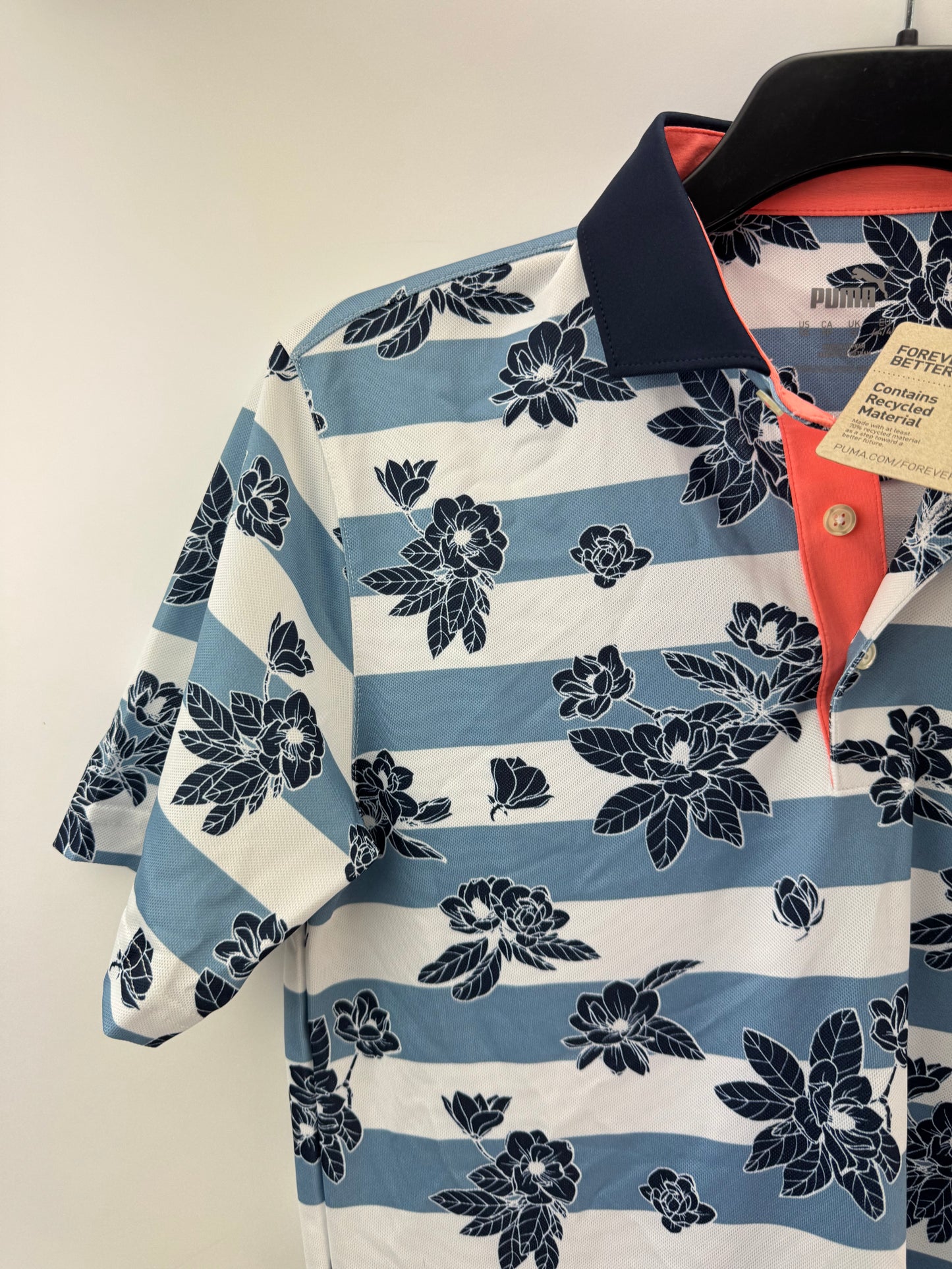Puma Golf Polo Pique Garden Men’s Size UK Small/Blue/Navy /New /24638