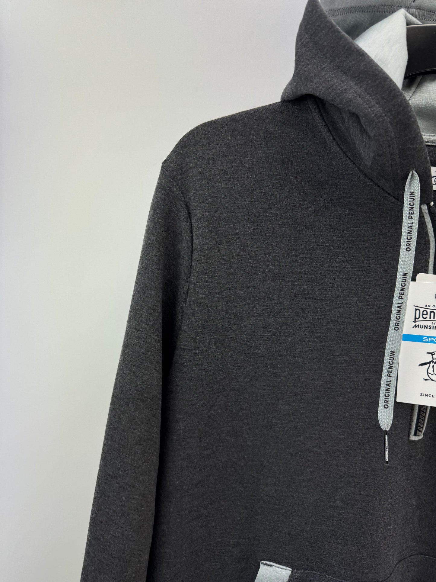 Original Penguin Golf Colour Block Hoodie UK Large /Grey /New /24156