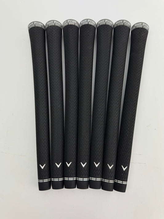 Golf Pride Midsize Tour Velvet 360 Soft Grips (7) Black /Grey /Pulled /25305