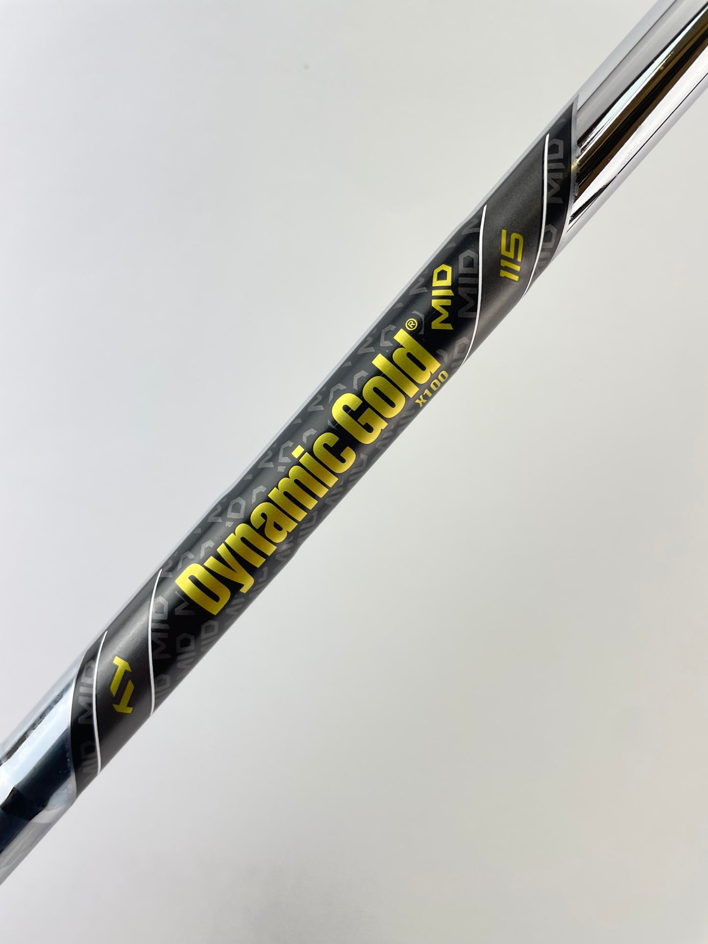 Dynamic Gold 115 Mid Iron Shaft X100 X Flex Steel 35” /0.355 Tapered /22895