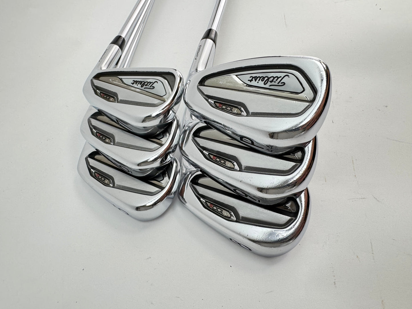 Titleist T100s Irons 5-PW Project X LZ 6.0 Stiff Steel +1/2” /New Grips /26904