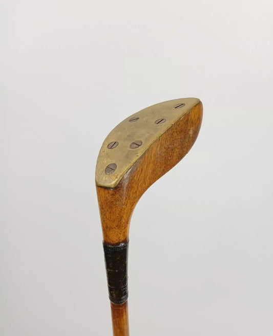 Hickory Auchterlonie Putter CA1913 Patent 22206 Hickory 34.5" Original Grip