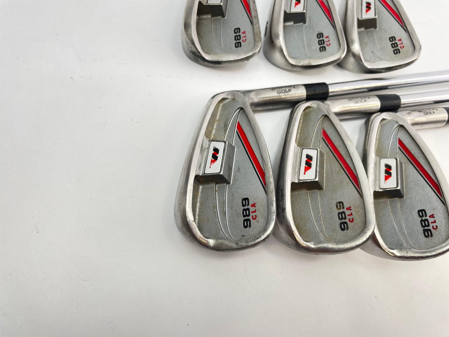 Tom Wishon Irons 5-PW 989 CLA Stiff Flex Steel /Right /New Grips /+1 1/2” /27491