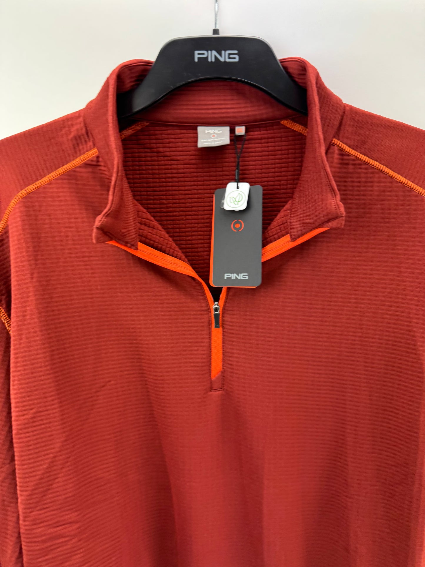 Ping Golf Edwin 1/2 Zip Pullover /Brick Red /Long Sleeve /Mens UK 3XL/New /25210